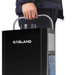 GASLAND BE158B 6L Gas Water Heater, Freestanding Tankless Hot Shower System with Portable Handle, Instant LPG Water Boiler for Campervan Shower Road Trip Hot Tap Lpg Shower