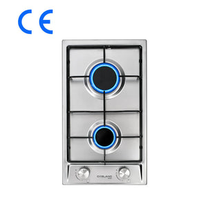 GASLAND Chef 30cm Built-in 2 Burners Gas Hob Cooker Stainless Steel Cooktop with Flame Failure Protection